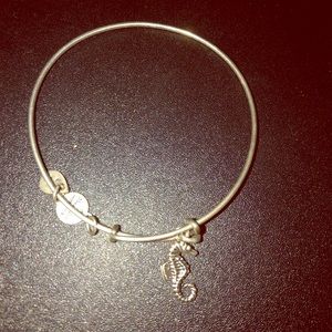 Sea horse silver Alex & Ani bracelet